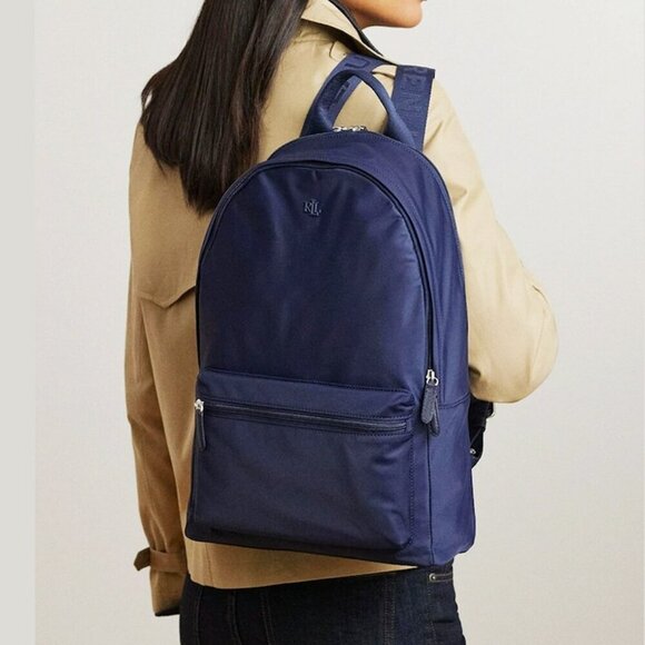 Lauren Ralph Lauren Nylon Medium Stevie Backpack Refined Navy (MSRP $275) main image 11